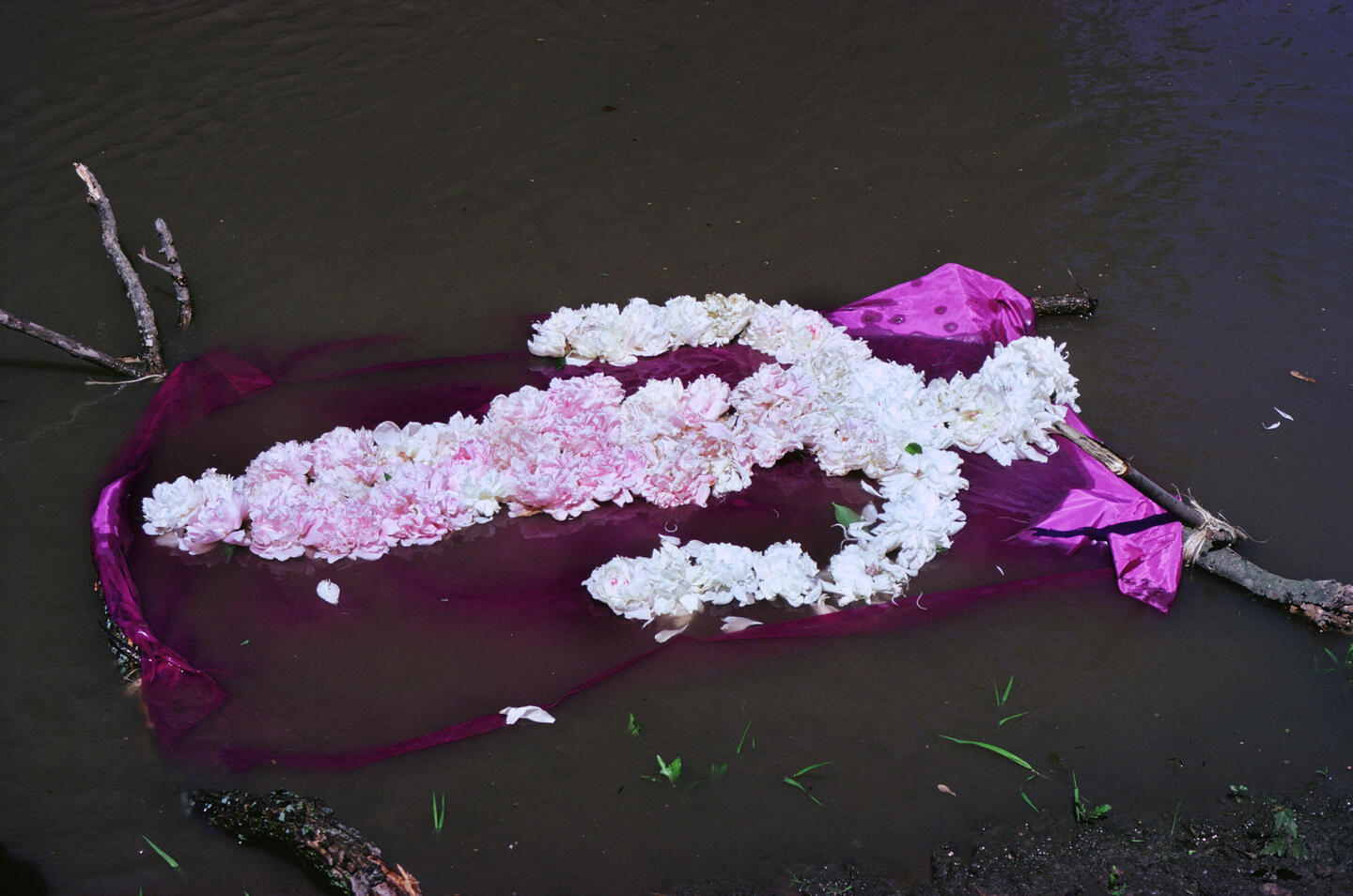 Ana Mendieta, Flower Person, Flower Body, 1975/2020. Color photograph, 41 × 51 cm, Edition 7 of 10, plus 3 AP. © The Estate of Ana Mendieta Collection L.L.C. Courtesy: Galerie Lelong & Co. 