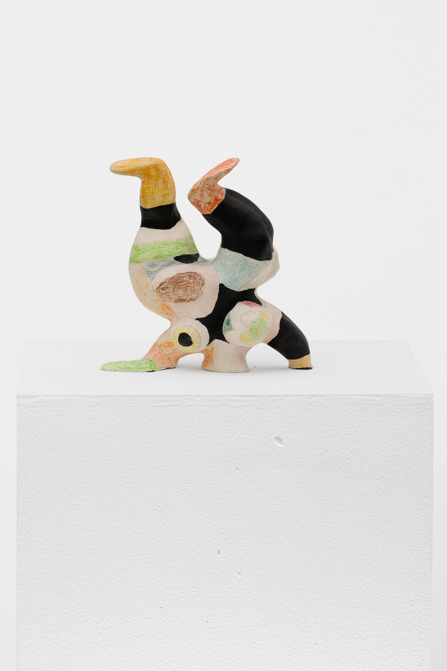 Niki de Saint Phalle, Mini Nana Acrobate, 1968. Pencil, crayon and acrylic on resin, 18.3 x 18 x 9 cm. Courtesy: the Niki Charitable Art Foundation and Galerie Mitterrand. Photo: Aurélien Mole